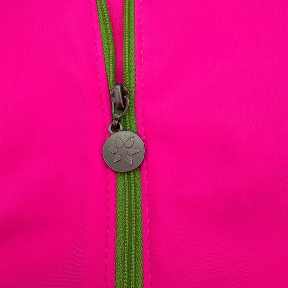 Tzu Tzu Women's Multicolor Made In USA Dress, Size M Bright Pink 80s Style - Picture 3 of 7